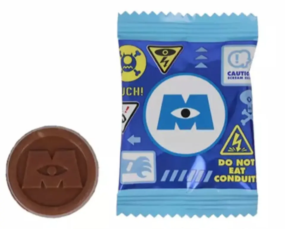 Contenedor de gritos Monster Inc. con chocolates. Disney Parks  2