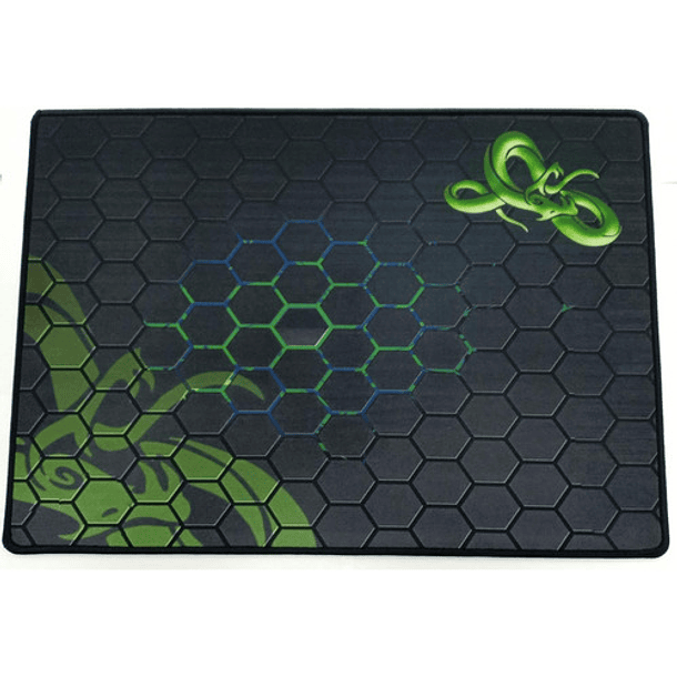 Mousepad Gamer Cosido Verde Con Diseño 