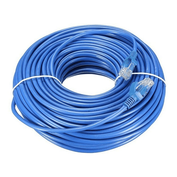 Cable De Red Para Internet 30 Metros Azul Rj45 Categoria 5e 