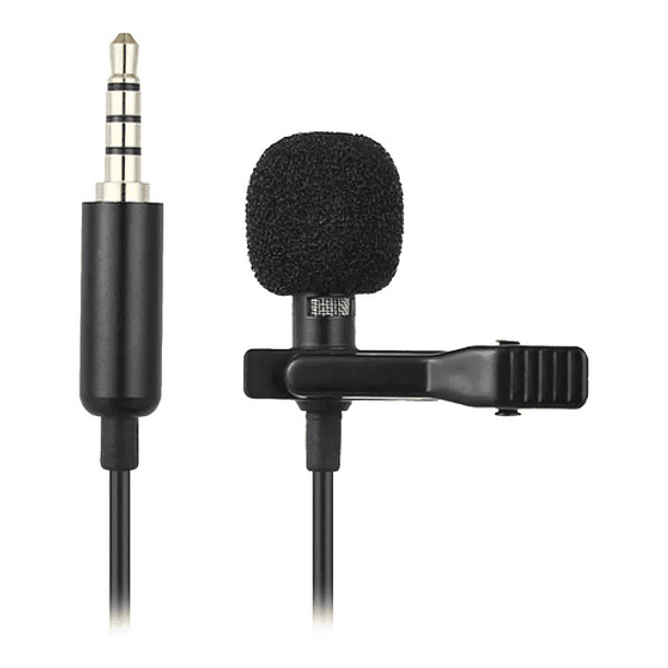 Microfono Condensador De Solapa Lavalier Para Celulares Pc 