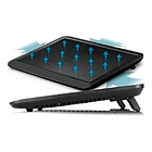 Base Notebook Ventilador Usb Fan Coolers Laptop Luz Led Azul 2