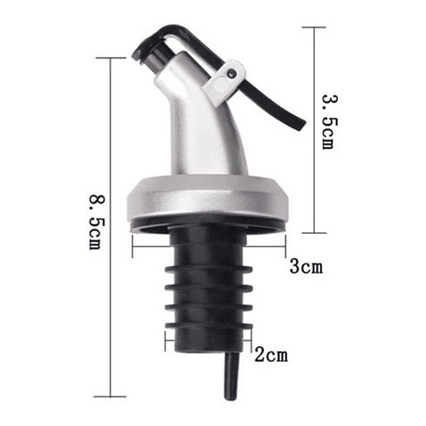 Vertedor Dispensador De Aceite,licor Y Vino Tapa De Botella 8