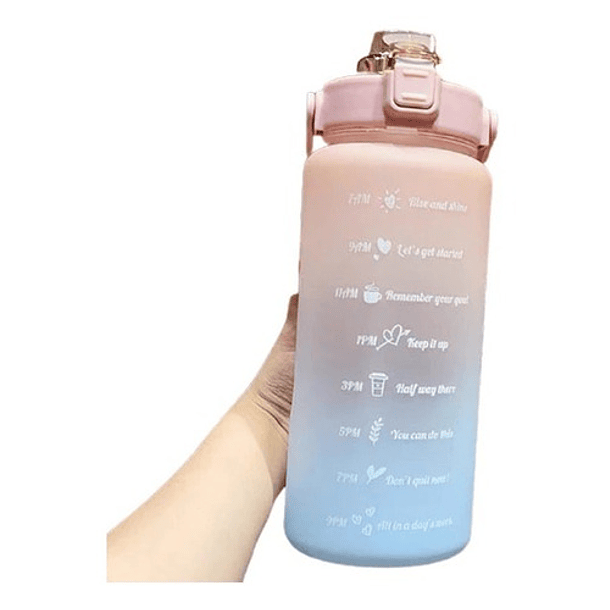 Botella De Agua Con Medidor Motivacional 2000  Ml 
