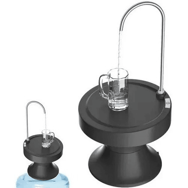 Bomba Dispensador Agua Electrico Recargable Base Para Vaso
