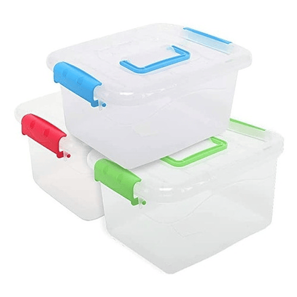 Caja Organizadora  3.1 Litros Transparente 20x15x10 Cm 