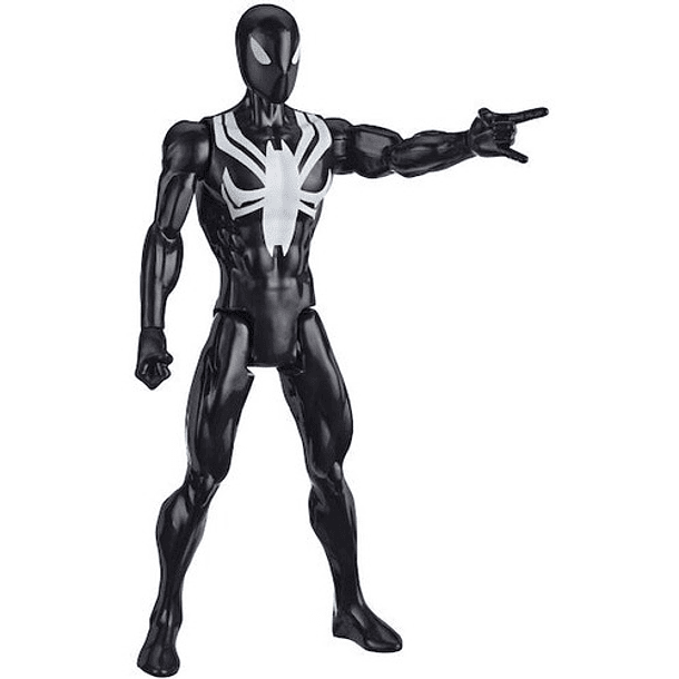 Figura Titan Hero Black Suit Warriors Marvel Hasbro