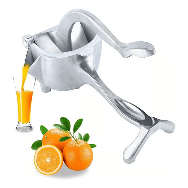 Exprimidor Jugo Manual Metálico Aluminio Naranja 