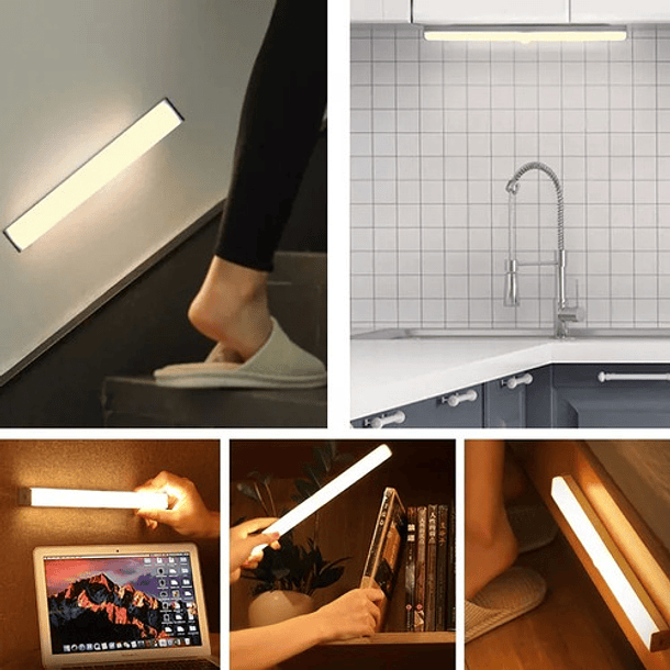 Foco Luz Recargable Led Sensor Movimiento Imantado Portatil