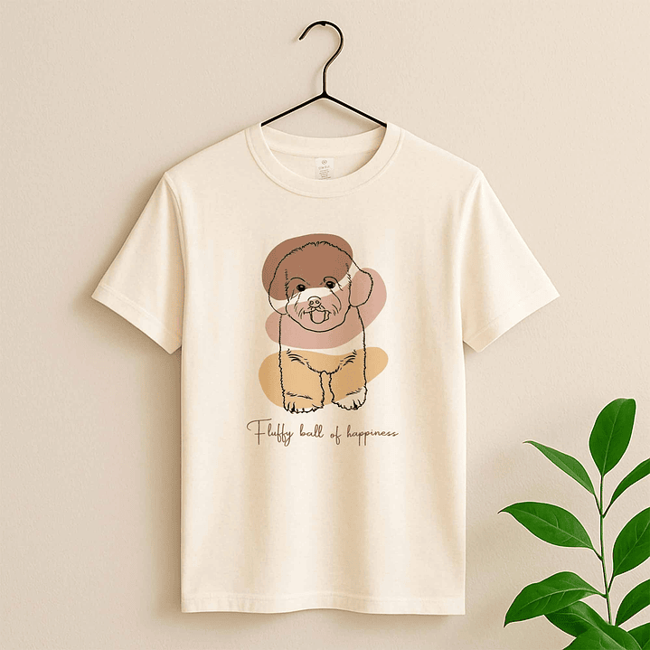 Custom Turn Photo into Art Pet Portrait Unisex Crewneck T-shirt S-5XL Line Drawing Style Pet Lover Gift 2