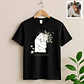 Personalized Photo to Painting Couple Portrait Unisex Crewneck T-shirt S-5XL Line Drawing Style Meaningful Anniversary or Date Gift - thumbnail 2