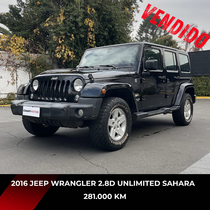 JEEP WRANGLER UNLIMITED SAHARA 2.8D AUTO 4WD 2016 1