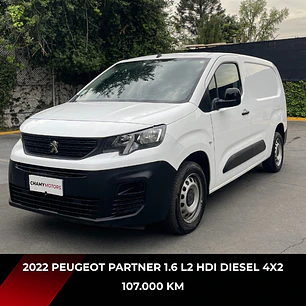 PEUGEOT PARTNER 1.6 L2 HDI DIESEL 4X2 90HP MT 5P 2022