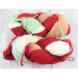 LANA CORRIEDALE DK GUINDA MIX