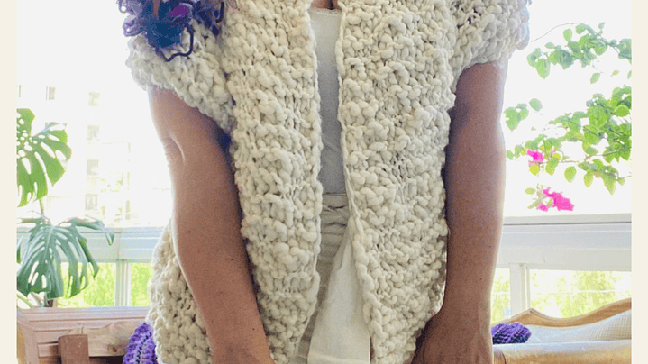 Kit Chaleco Flor Uva 2