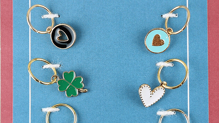 Marcadores de puntos corazones 4 1