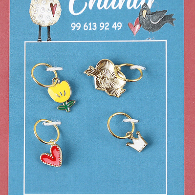 Marcadores de puntos para Mamá, flor amarilla