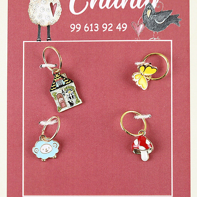 Marcadores de punto casita