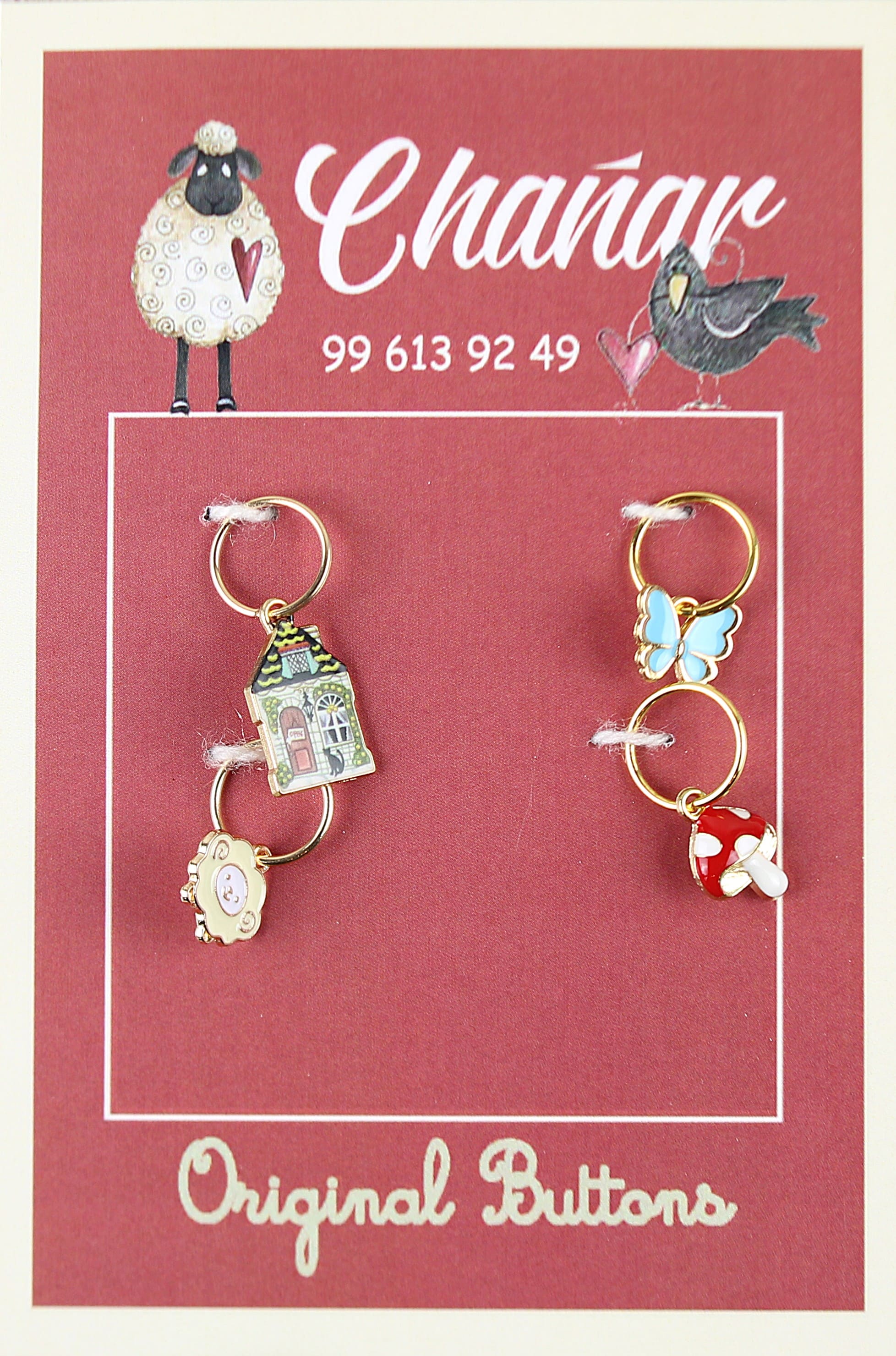 Set de Marcadores de Puntos para Crochet - Dorados