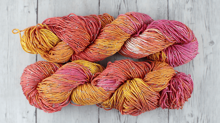 Algodon con Lurex Mandarina 1