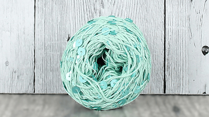 Algodon Lentejuelas Turquesa 1