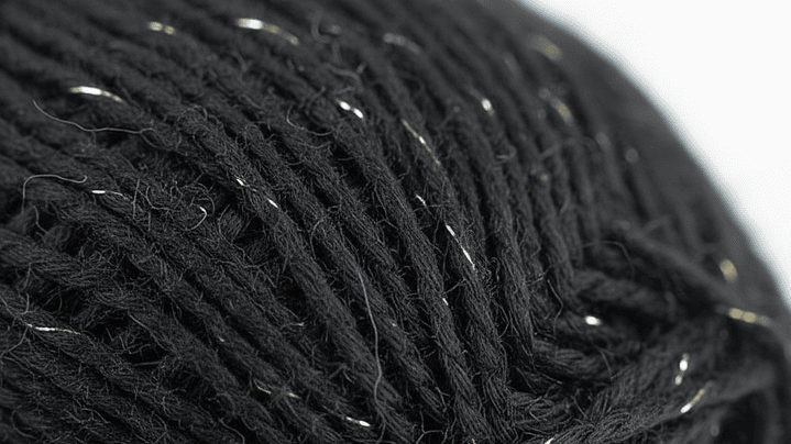 Algodon con Lurex Negro 2