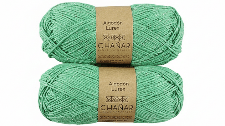 Algodon con Lurex Verde 1