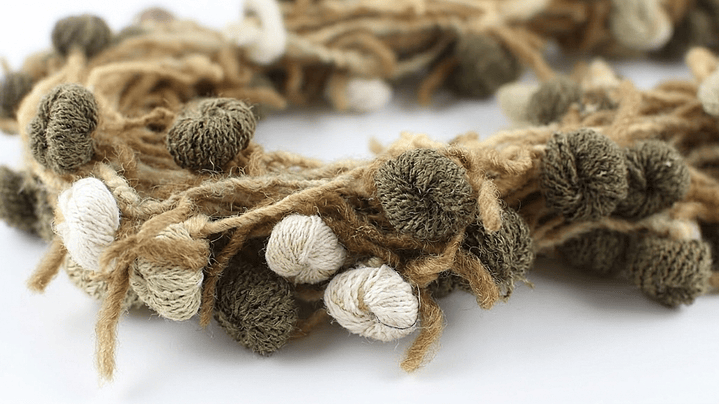 Lana Artística Flores Moka - Hilado Texturado de Autor (50g) 2