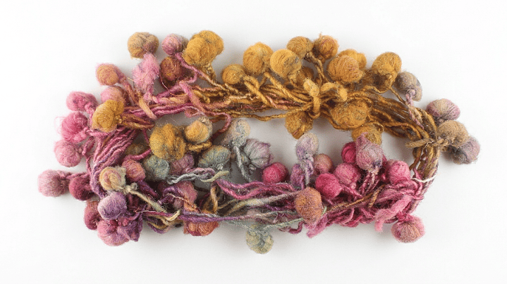 Lana Artística Pelotitas Multi Frambuesa - Lana Patagónica (50g) 1