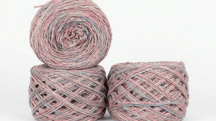 Set de Cakes Rosa de Seda - Hilados Premium Seda y Lino (300g) 1