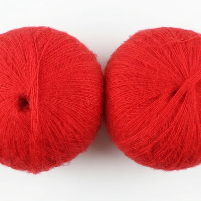 Mohair de Fantasía - Rojo Vibrante (50g)