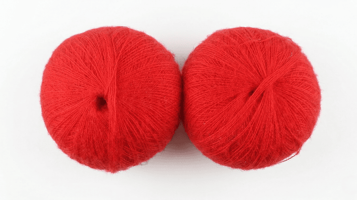 Mohair de Fantasía - Rojo Vibrante (50g) 1