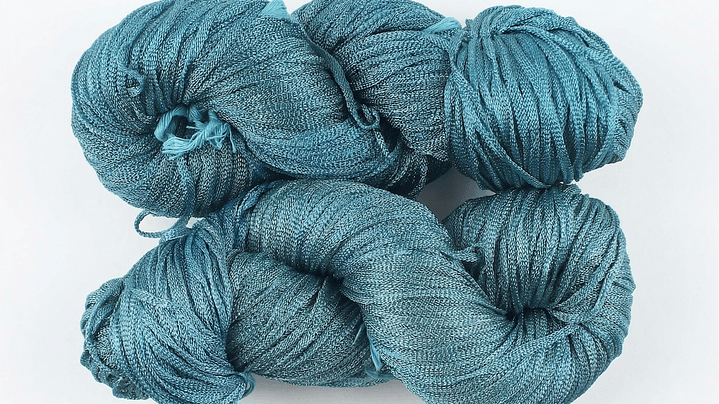 Viscosa Brillante en Cinta - Esmeralda Artesanal (100g) 1