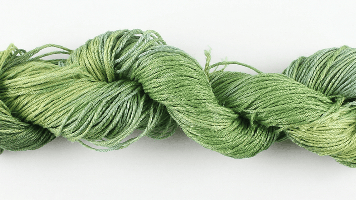 Lino Natural Urtica - Tonos Verdes Matizados (100g) 1