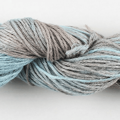 Lino Genipa - Celeste y Gris Matizado (100g)