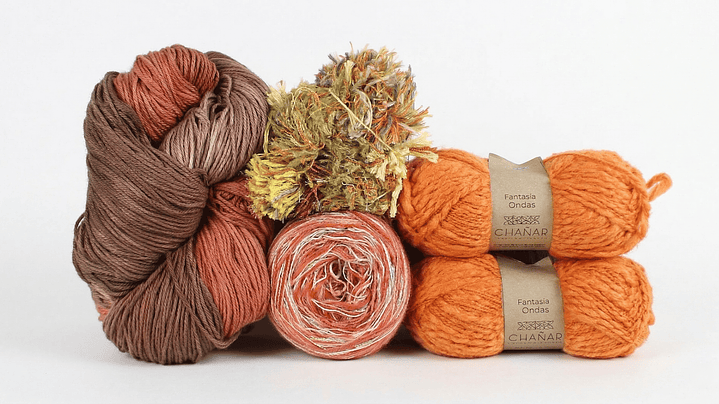 Cajita Otoño: Kit de Hilados en Tonos Ocres y Tierra 1