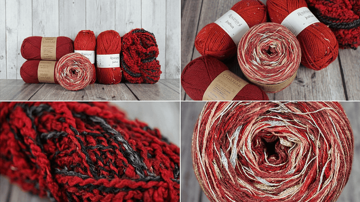 Cajita Caperucita: Kit de Hilados Premium en Rojo Intenso 2