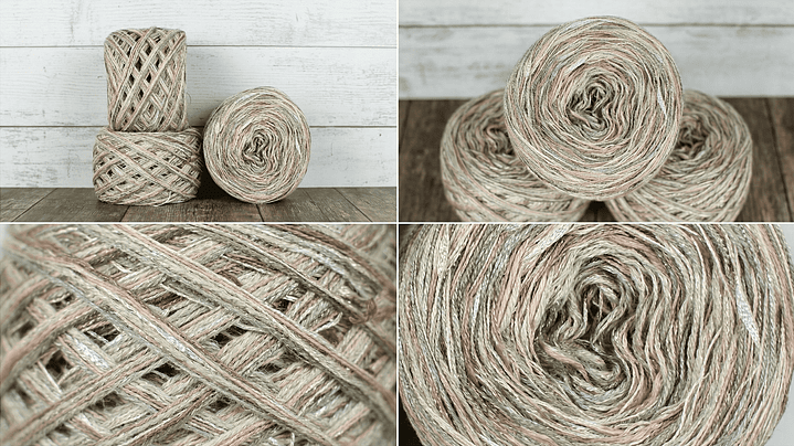 Set de Cakes Tranquilla: Hilados en Tonos Naturales y Nude 2