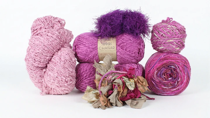 Kit de Tejido La Cajita Frambuesa: Explosión de Color Guinda y Fresa (600g) 1