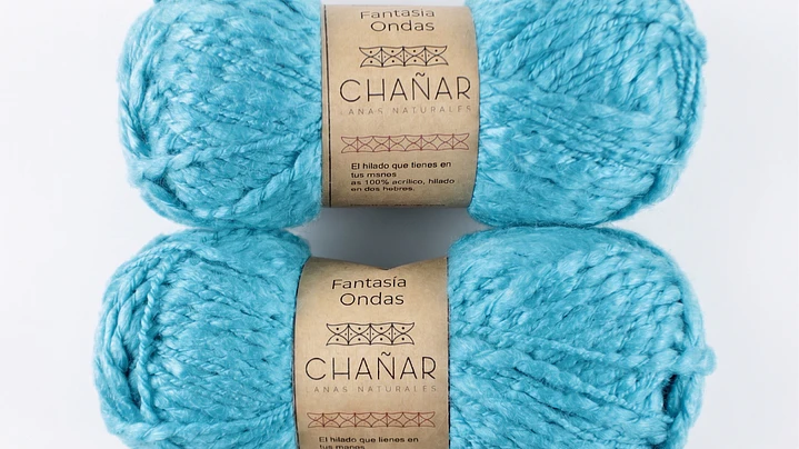 ACRÍLICO PREMIUM FANTASÍA ONDAS - TURQUESA 1