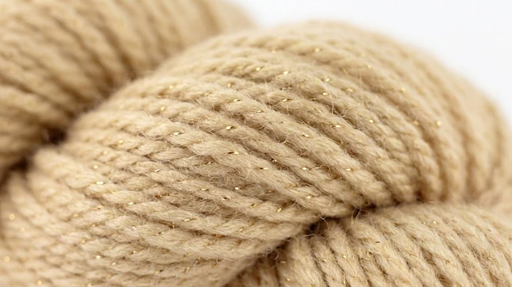 Lana Natural con Lúrex Oro: Nude (Corriedale) 2