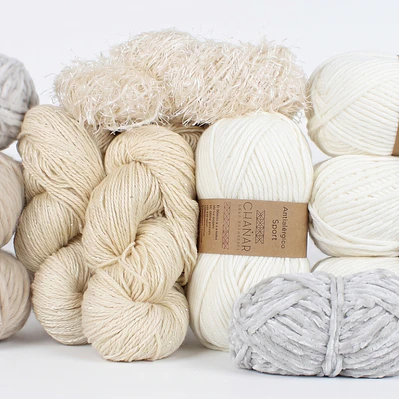 KIT MAGALLANES NATURALES     (1 KILO DE HILADO)