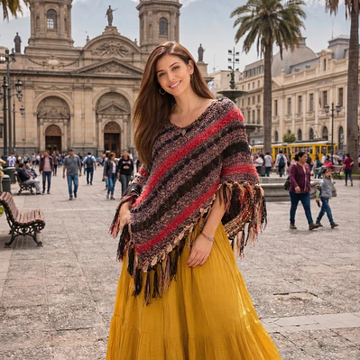 PATRÓN DE PONCHOS TEJIDOS EN L