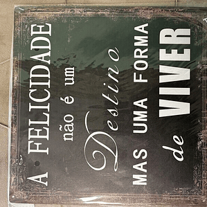 A felicidade 30x30cm