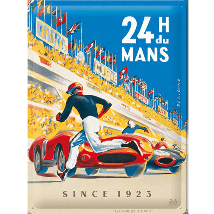 24H LE MANS  30X40cm 1