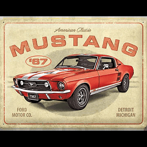 FORD MUSTANG 67 GT 40X60 cm