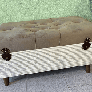 BANQUETA COM ARRUMAÇÃO 80X45X40cm