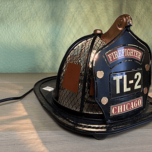 CANDEEIRO DE MESA METAl preto 20X25X16cm