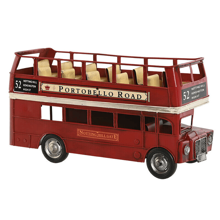 VEÍCULO DE DECORAÇÃO METAL 28X9X15 VERMELHO 1