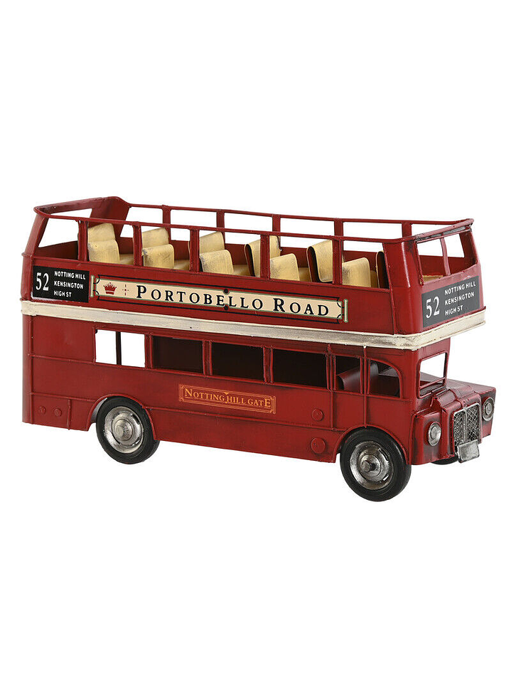 VEÍCULO DE DECORAÇÃO METAL 28X9X15 VERMELHO 1