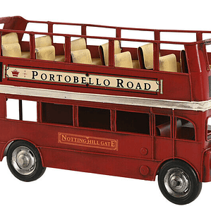 VEÍCULO DE DECORAÇÃO METAL 28X9X15 VERMELHO